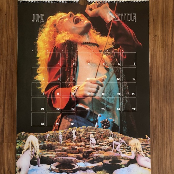 Vintage 1987 Led Zeppelin Calendar - Picture 10 of 16